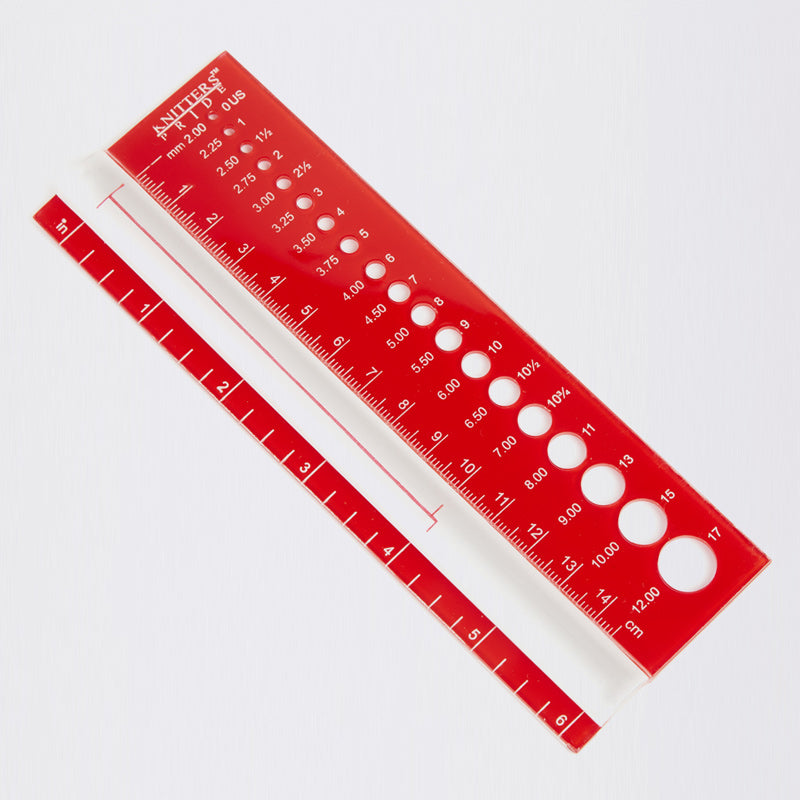 Knitter's Pride | Needle Gauge Red Rectangle