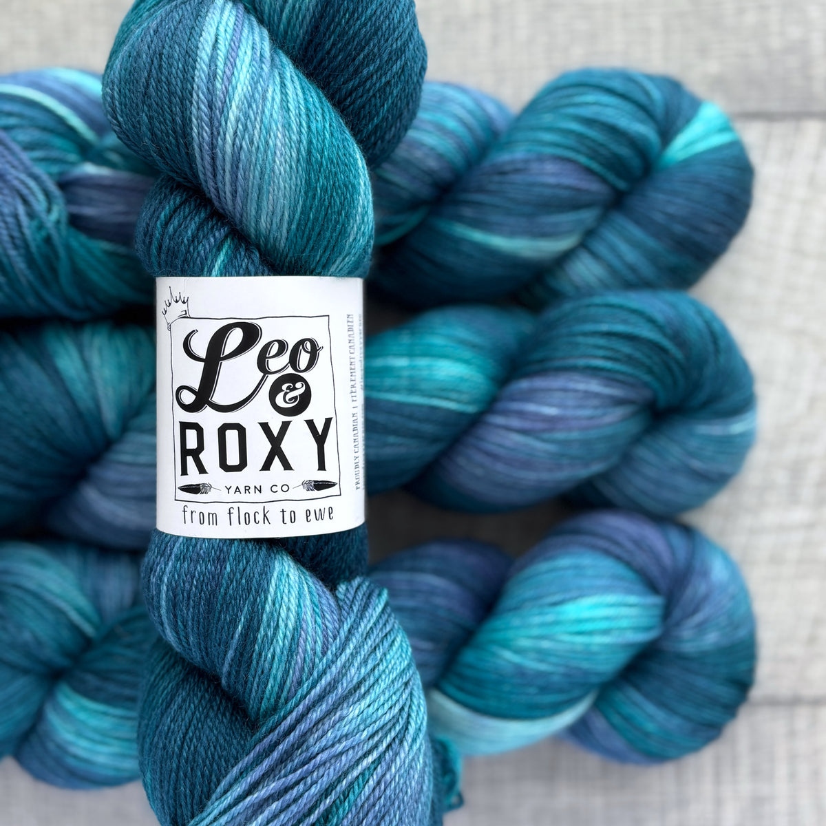 Leo and Roxy | 80/20 sock | Brights collection