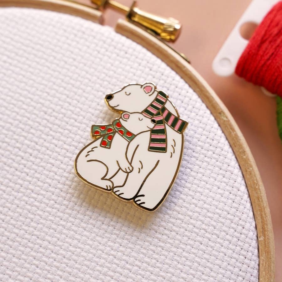Caterpillar Cross Stitch | Needle Minder | Polar Bear
