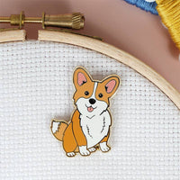 Caterpillar Cross Stitch | Needle Minder | Royal Corgi Dog