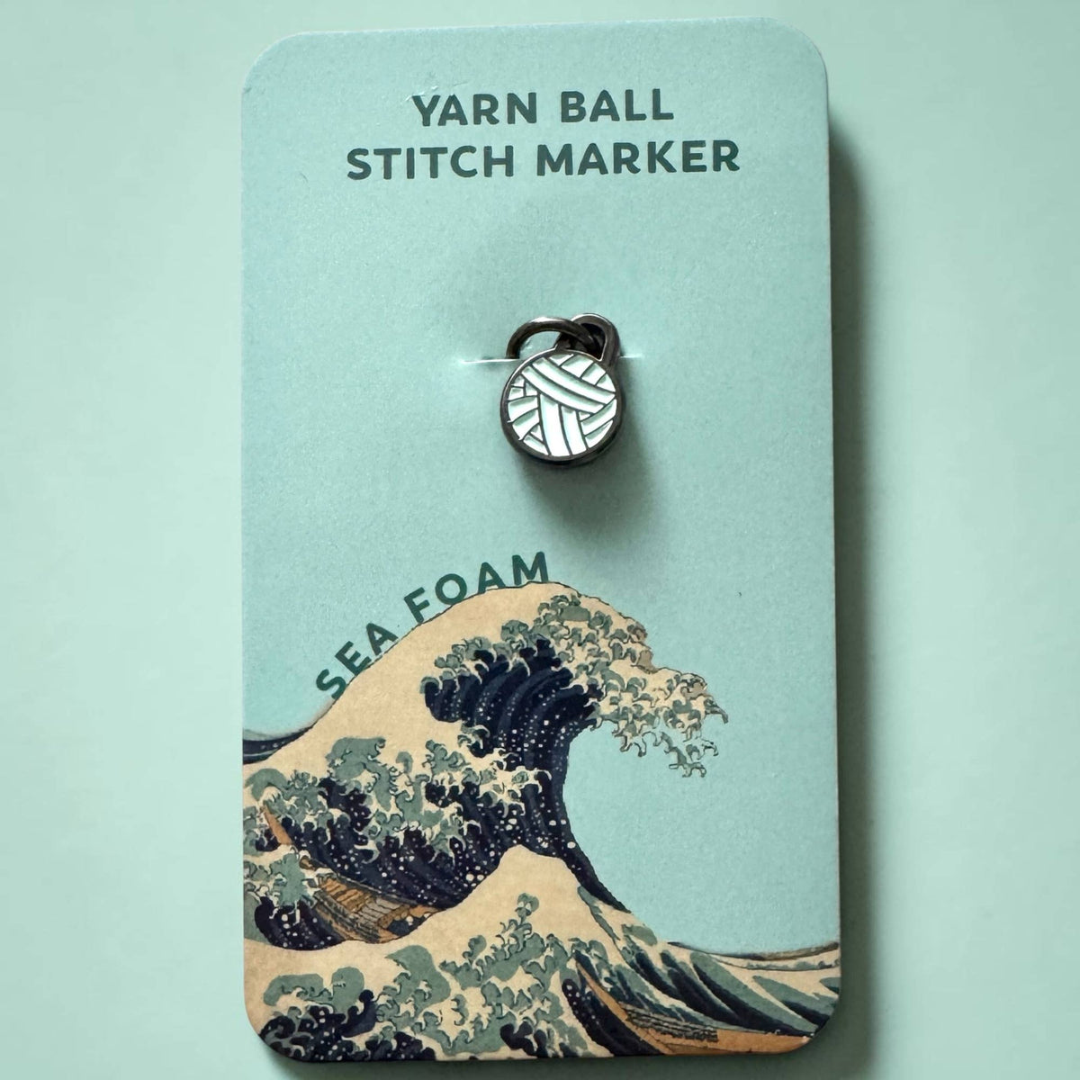 Firefly notes | Seafoam Yarn Ball Stitch Marker