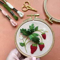 MCreativeJ | Stumpwork Strawberries | Embroidery Kit