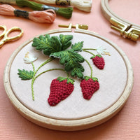 MCreativeJ | Stumpwork Strawberries | Embroidery Kit