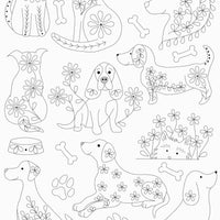 Corinne Lapierre | Stick and Stitch Embroidery | Folk Dogs