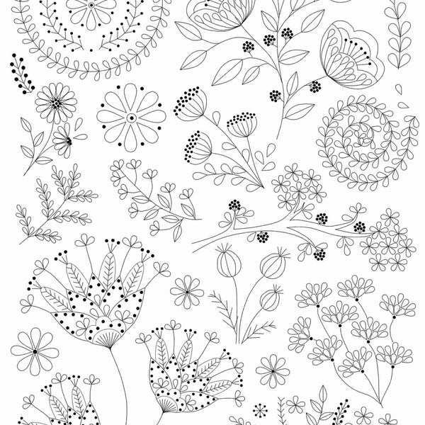 Corinne Lapierre | Stick and Stitch Embroidery | Folk Flowers