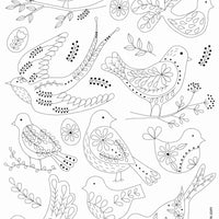Corinne Lapierre | Stick and Stitch Embroidery | Folk Birds