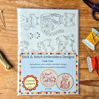 Corinne Lapierre | Stick and Stitch Embroidery | Folk Cats