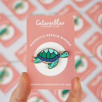 Caterpillar Cross Stitch | Needle Minder | Turtle