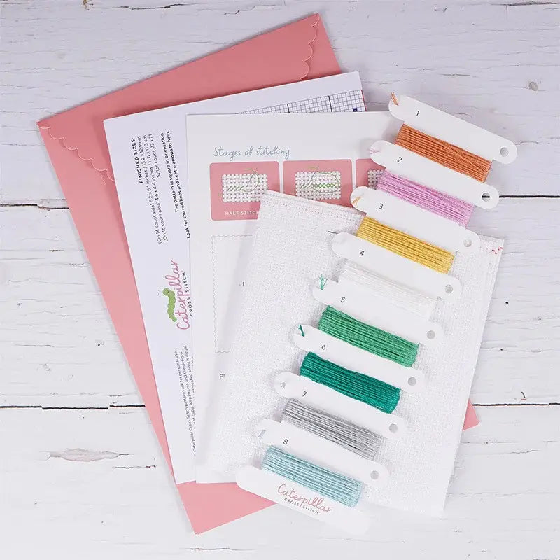 Caterpillar Cross Stitch | Wandering Peaks cross stitch kit