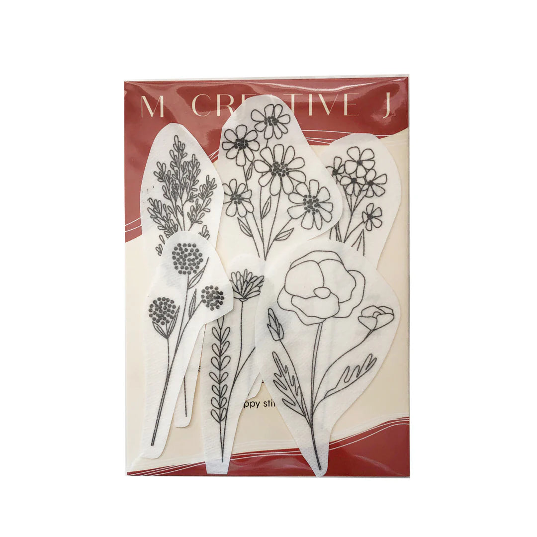 MCreativeJ | Wildflower Stems | Stick and Stitch with Floss