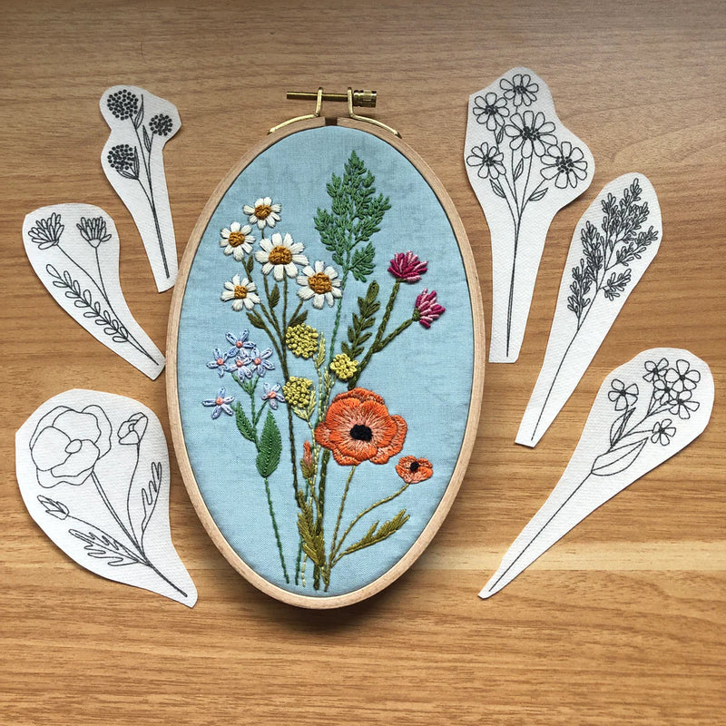 MCreativeJ | Wildflower Stems | Stick and Stitch with Floss