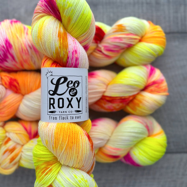 Leo and Roxy | 80/20 sock | Brights collection