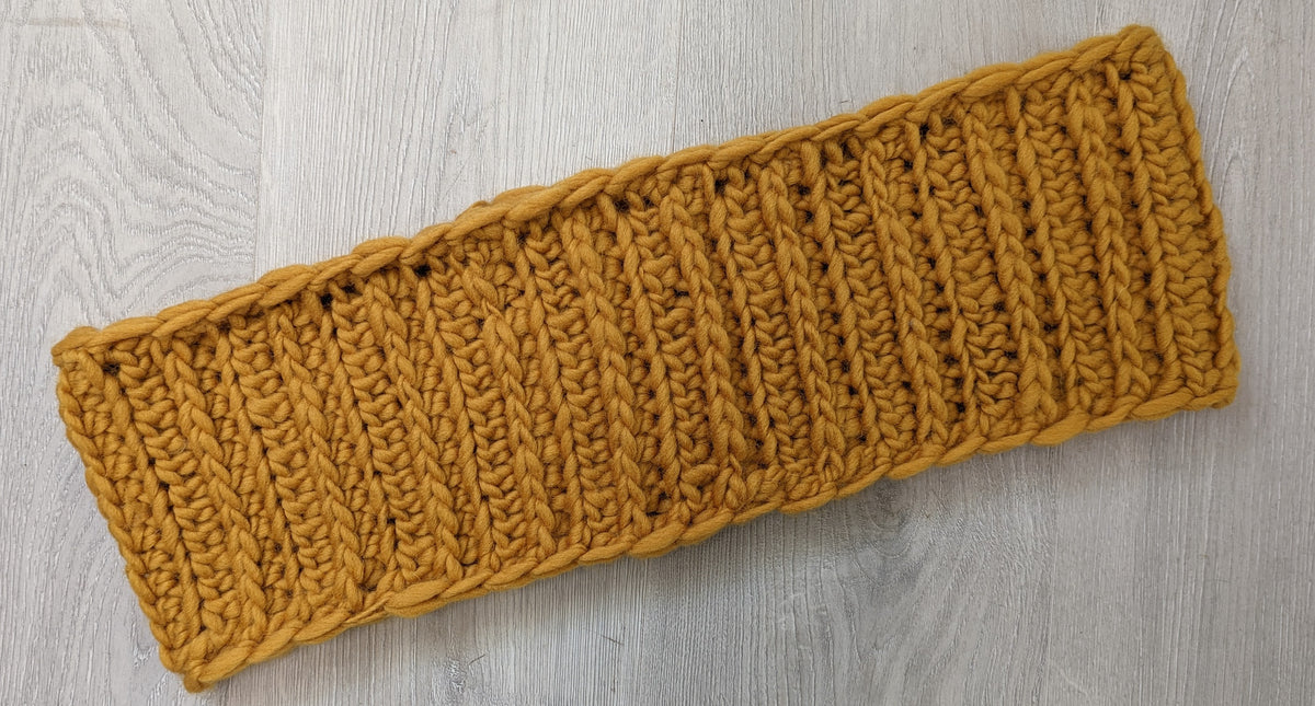 Easy Crochet Rib Cowl pattern